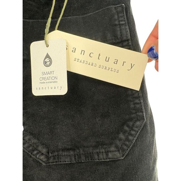 SANCTUARY Pants Size 29 Corduroy Marine Flare Obsidian Black NEW Pant - Picture 4 of 6
